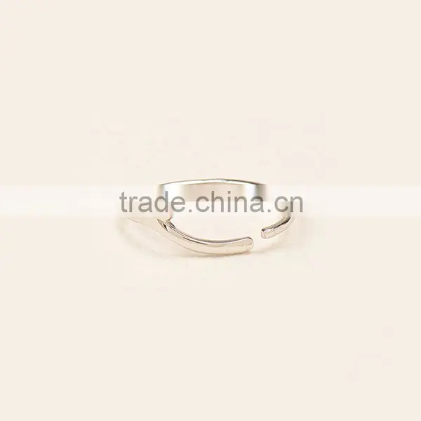 Fashion Women Engagement Jewelry Silver Plating Female Finger Rings photo-3