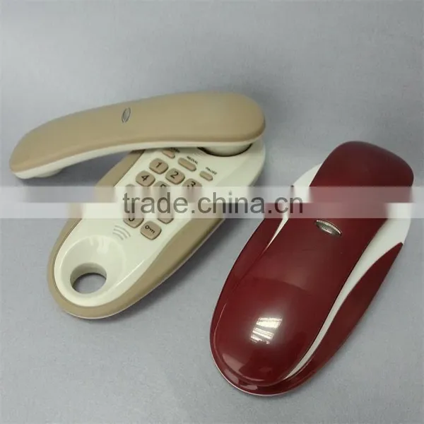 Anatel Standard Brazil Hot Sale Slimline Analog Home Bathroom Telephone