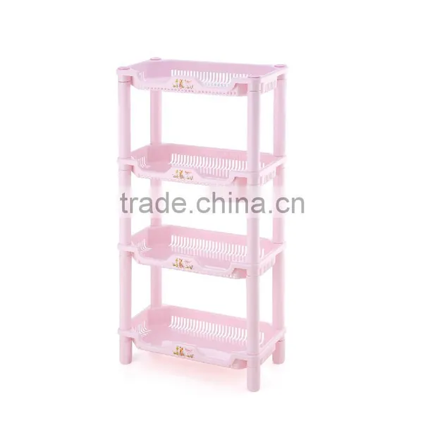Grid Design 3/4 Layer Multipurpose Plastic Storage Rack Kitchen Holder