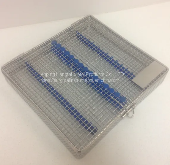 Sterilisation Basket With Silicone Inserts Laparoscopy Trays photo-2