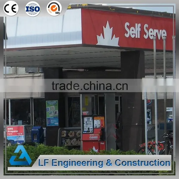 2016 New Portal Frame Steel Structure for Shell Gas Station photo-3