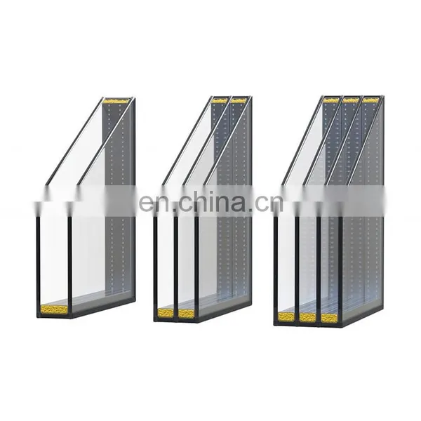 Insulated Tempered Aluminum Sliding Window Office Double Curved Glazed Square Meter Low-E Glass photo-5