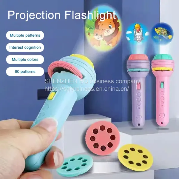 Baby Sleeping Story Book Flashlight Projector Cartoon Torch Lamp Toy Kids Toy Education Flashlight Projector Torch Lamp Toy photo-2
