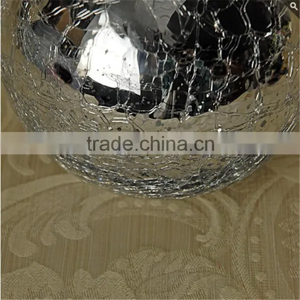 Crackle Mirror Ivy Bowl Silver / Glass Candle Holder / Glass Vase For Flower / Wedding & Home Decor Quality Choice photo-3