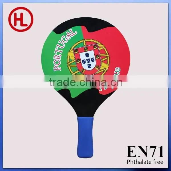 Portugal Hot Sale Custom Sticker Printing Wooden Beach Tennis Racket /beach Bat /beach Paddle Set With Beach Ball Wholesale photo-3
