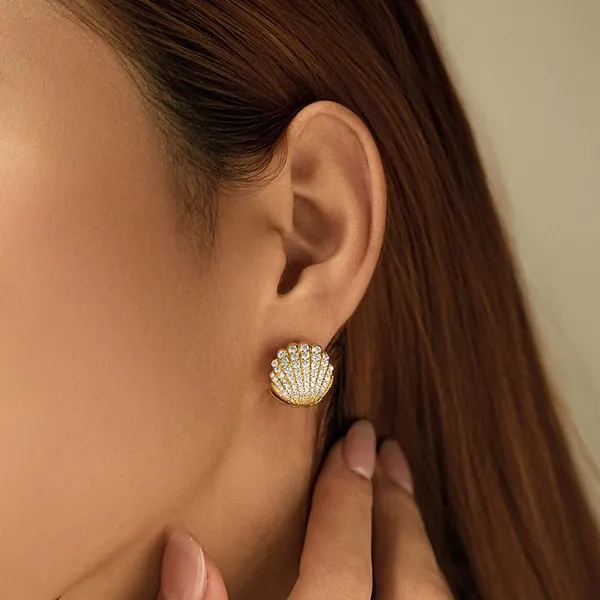 KMJ High Quality Gold Sliver Plating Tarnish Resistance and Durability Fashion Jewelry Earrings