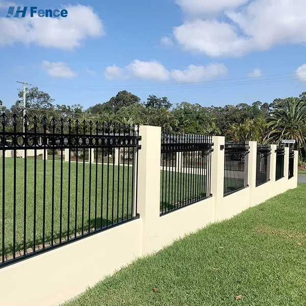 Customizable Outdoor Wrought Iron Fence Panels Metal Fence Steel Panel Fence photo-6
