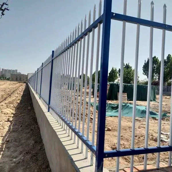 Square Tube Zinc Steel Spear Top Fence Panel for Residential Outdoor