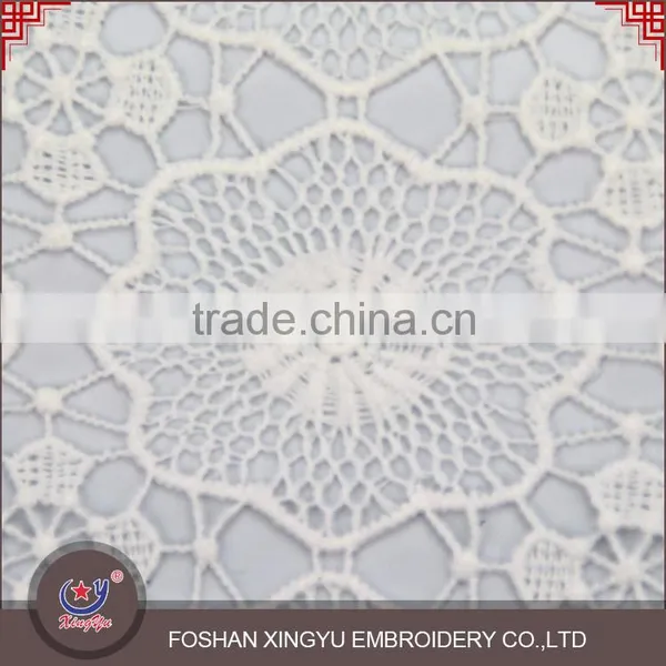 Factory Price High Quality Water Soluble Printing Mesh Embroidery Fabrics for Bridal Dress photo-3