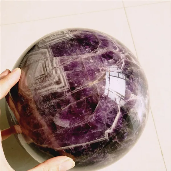 150mm Diameter Natural Dream Amethyst Crystal Sphere photo-5