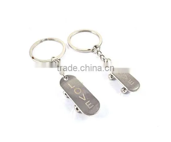 Promotional Items Custom Logo Metal Skateboard Keychains photo-2