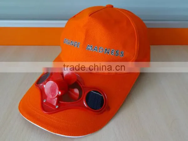 Custom Blank Blue Baseball Solar Fan Cap photo-3
