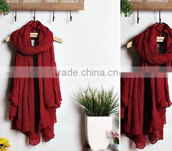 Wholesale Long Soft Large Plain Viscose Shawl photo-6