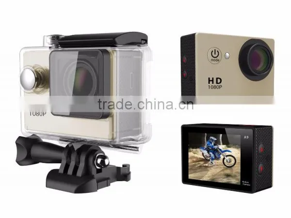 Sports Camera A9 1080P Full HD 2.0 Inch Extreme DV Action Camera Diving 30M With Waterproof Case Mini photo-6