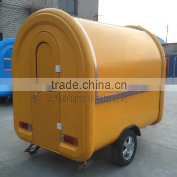 7.6*5.5ft Yellow Food Cart Trailer Food Truck Mobile Food Trailer photo-6
