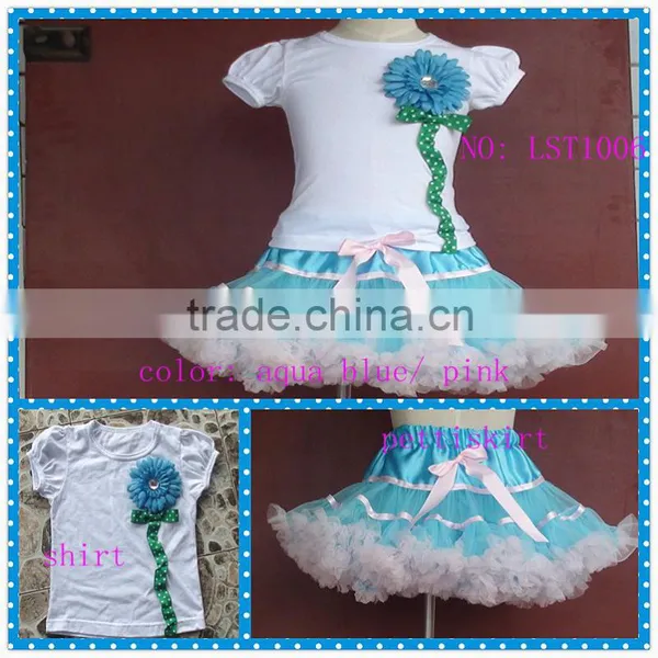 New Fashion Baby Girl Outfit,birthday Elsa Tutu Set Flower Pattern Girl 2pcs Outfits photo-5