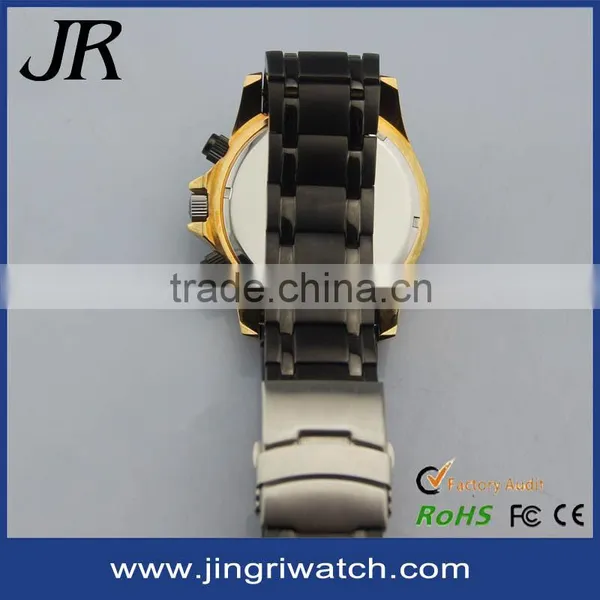 Top Quality Leather Watch Men Stainless Steel Back Water Resistant Watch for Vogue Watch Men Japan Movt Watches photo-5
