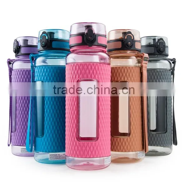 1 Liter UZSPACE Flip Top Water Bottle Weights Design photo-4