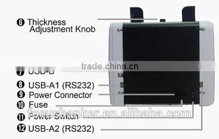 ( Hot ! )mix Value Counting Machine/currency Counter/money Detector With UV MG IR Fake Note Detection for Barbados Dollar(BBD) photo-5