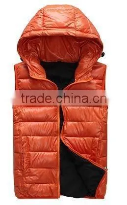 Ladies Sleeveless Padded Down Jacket New Arrival 2015