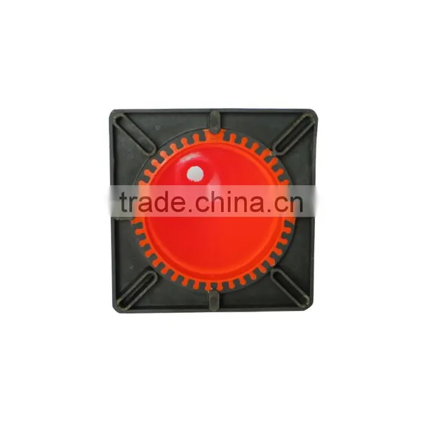 High Quality Traffic Cone Black Base Fluorescent Road Cone photo-2