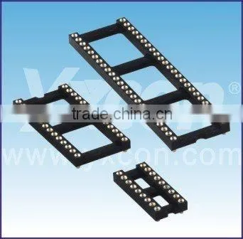 Made in China 2.54mm pitch straight machined pin IC Socket