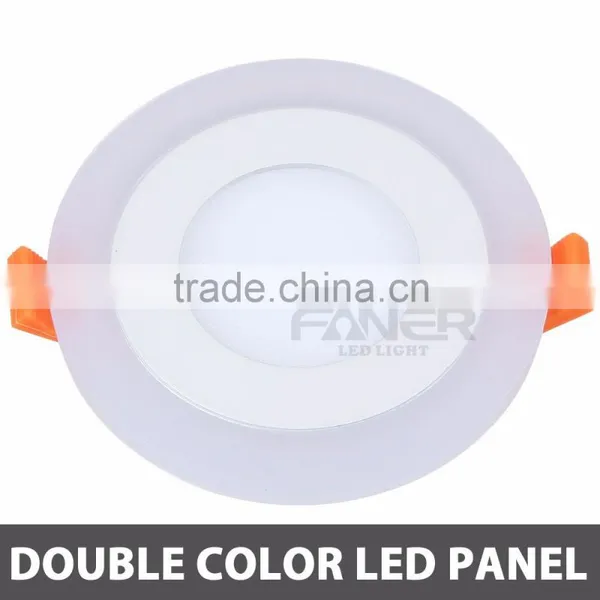 BIS Driver!!Blue/Red/Green/Pink Round Two Color Led Panel Light Faner photo-3