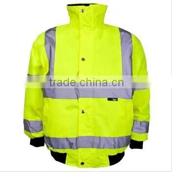 EN20471 High Visibility Fluorescent Color Reflective Safety Jacket photo-4