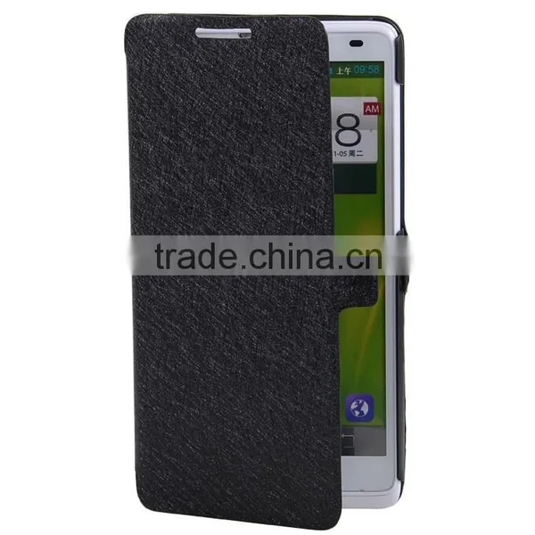 China Manufacture Artificial Leather Holster With Magnetic Fastener Design Sleeve for Lenovo A880 photo-5