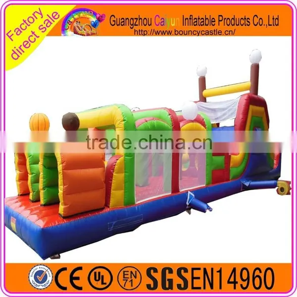 Crazy Jumping Sport for Rental Inflatable Assault Obstacle Game photo-5