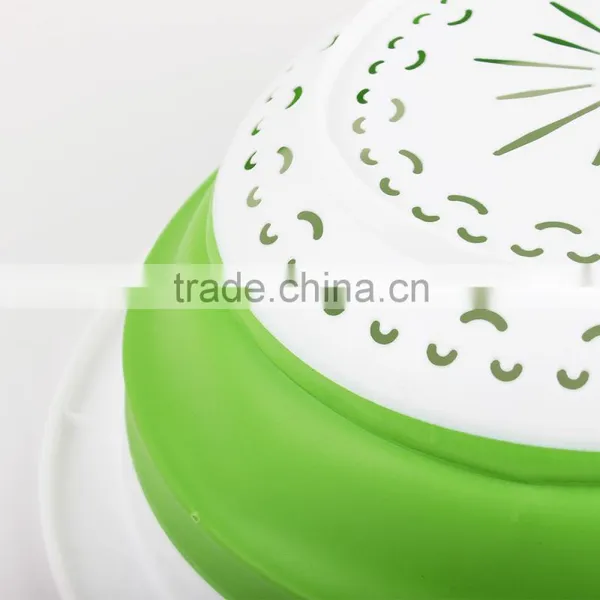 Portable Round Customized Colorful Food Grade Plastic Collapsible Basket photo-4