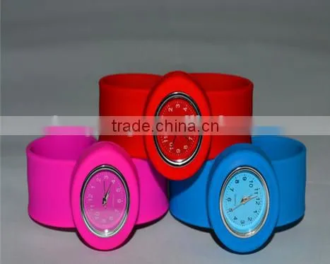 Multi Colors Gents Silicone Slap Watch for Men Water Resistant With Slap Straps photo-6