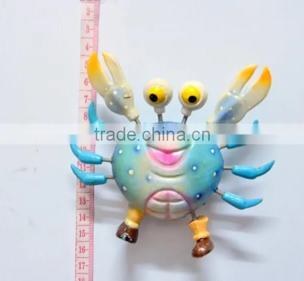 4 Inch Cartoon Crab Plastic Fridge Magnet, Magnetic Fridge Stickers photo-2
