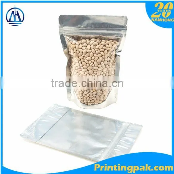 Half Aluminum Foil and Half Transparent Stand up Pouch With Ziplok photo-2