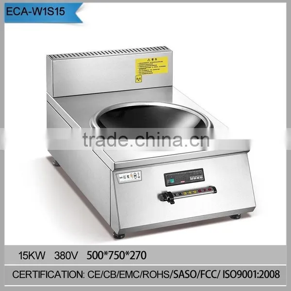 15 KW Counter Top Electric Single Wok Stove Burner
