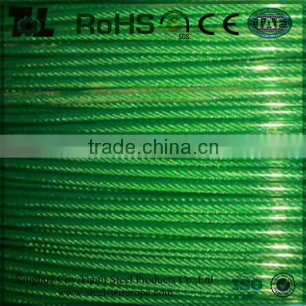 PVC/Nylon Coated Galvanized Steel Wire Rope photo-4