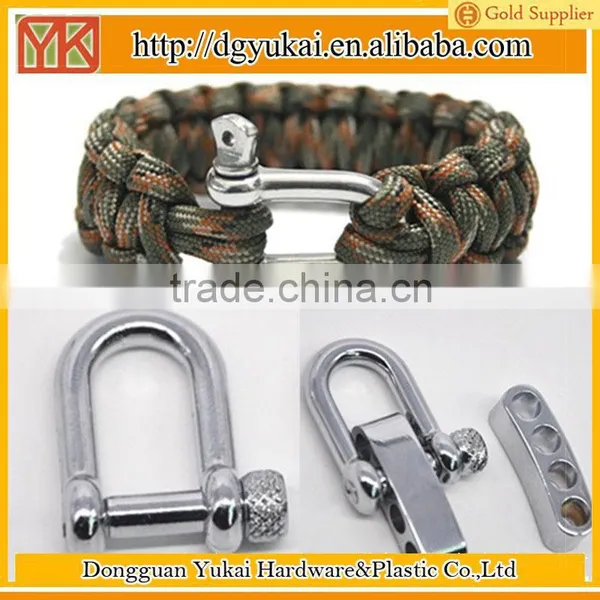 Yukai 550 Polyester Paracord Wristband Shackle Clasp With Custom Logo photo-4