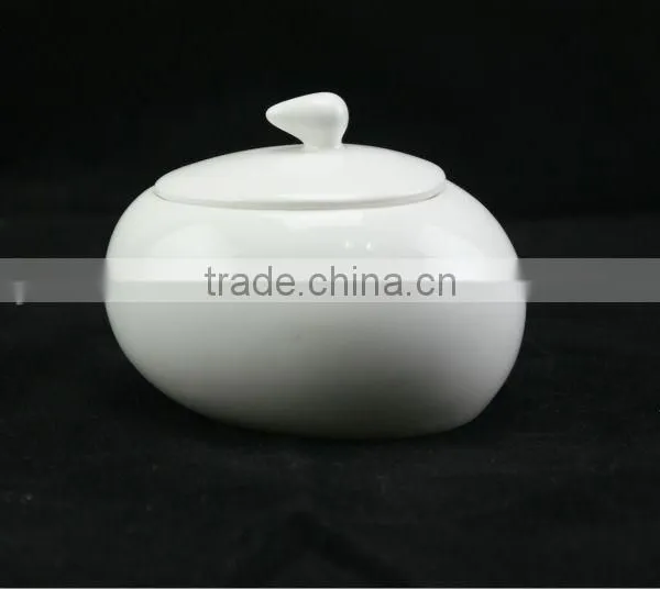 White Body Crockery Porcelain Bone China Kitchen China Manufacture Sugar Creamer Pot