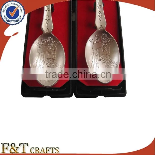 Zinc Alloy High Quality Pearl Nickel Souvenir Spoon for Your Desgin photo-4