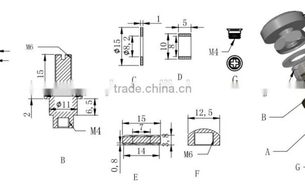 China Supplier 688RS Brass Eccentric Wheel photo-6