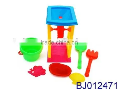 Beach Toys Deluxe Playset for Kids Plastic Bucket Sand Shovel Set photo-4