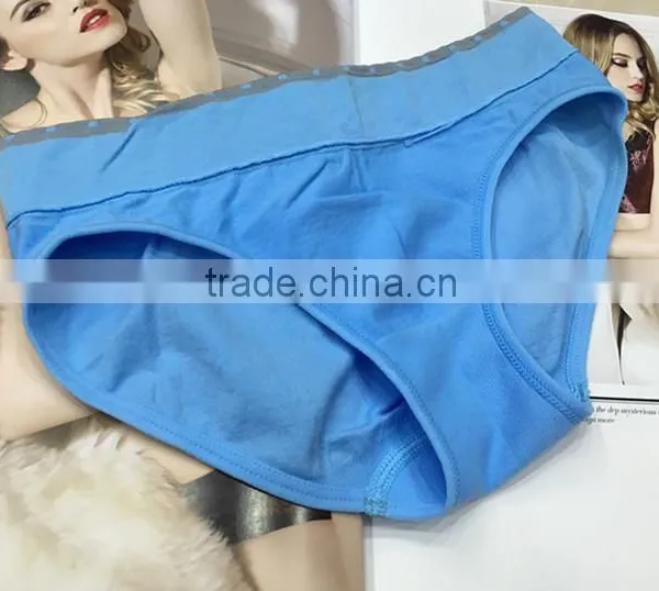 Sky Bule Brief Good Looking Seamless Underwear for Young Women photo-3