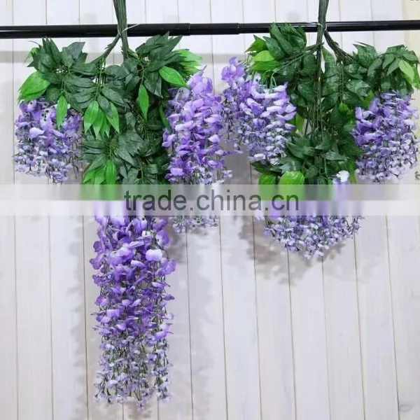 Wedding Decoration Artificial Fabric Orchid Flowers Wisteria photo-5