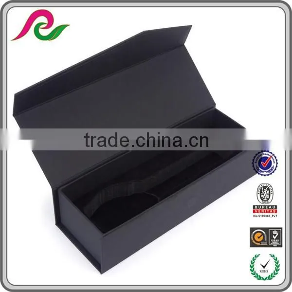 Custom Black Cardboard Paper Box With EVA Magnet for Wine Packing photo-2