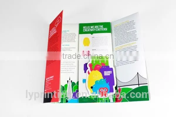 Glossy Coated Paper Flyer Printing Art Paper Folded Brochure Printing Quality Choice photo-4