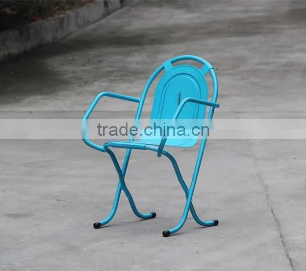 Factory Wholesale Cheap Blue Metal Chair Frames photo-3