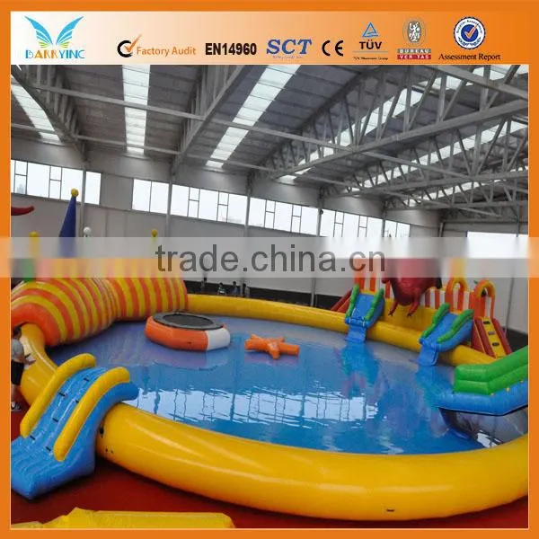 Hot sale inflatable water theme park, costomized inflatable water park supplies