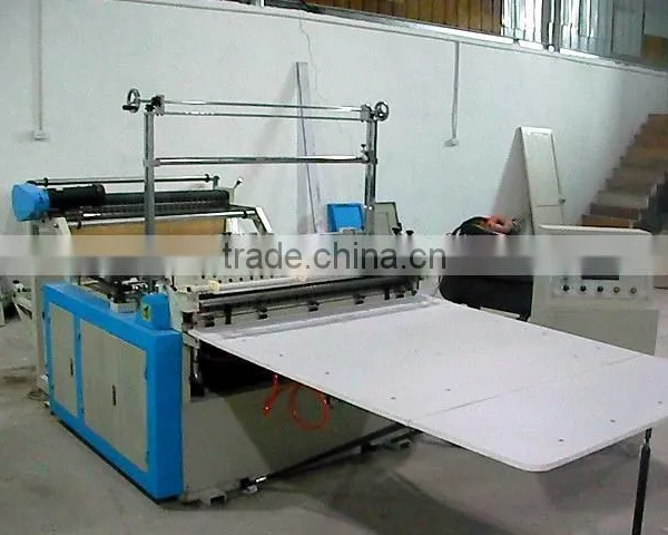 HQ-450x2 Full Automatic Double Lines Plastic T-shirt Bag Making Machine: photo-2