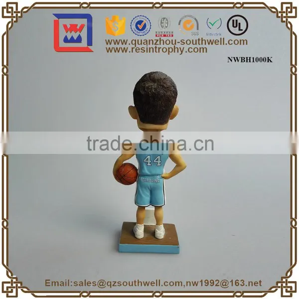 Polyresin Bobble-head Basketball Player Custom Made Pvc Bobblehead Dolls photo-4