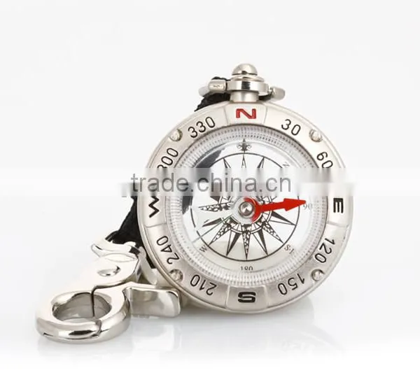 Metal pocket keychain compass/Outdoor Travel/camping &hiking compass
